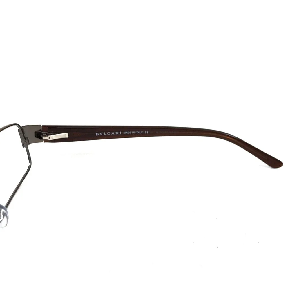 Bvlgari Eyeglasses Frames 189 138 Titanium Brown Rectangle Wire Rim 54-17-135